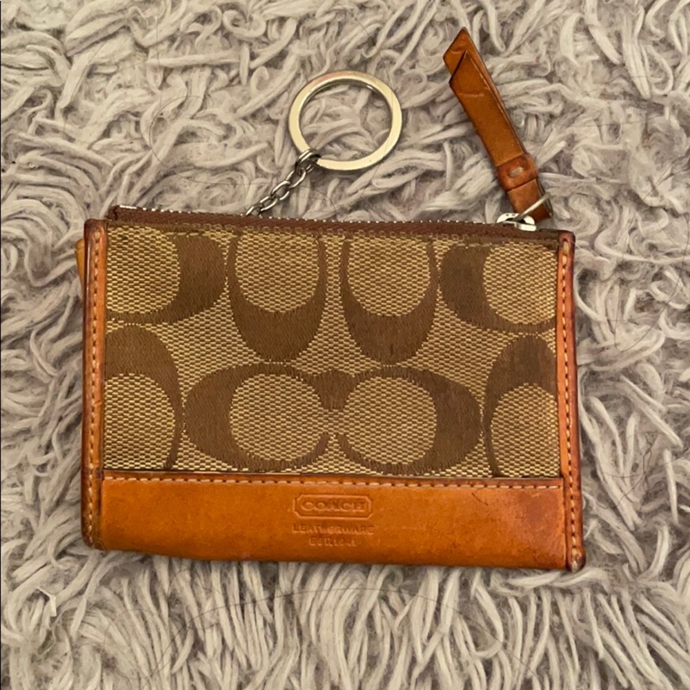 Coach Mini Skinny ID Case Card Coin Key
